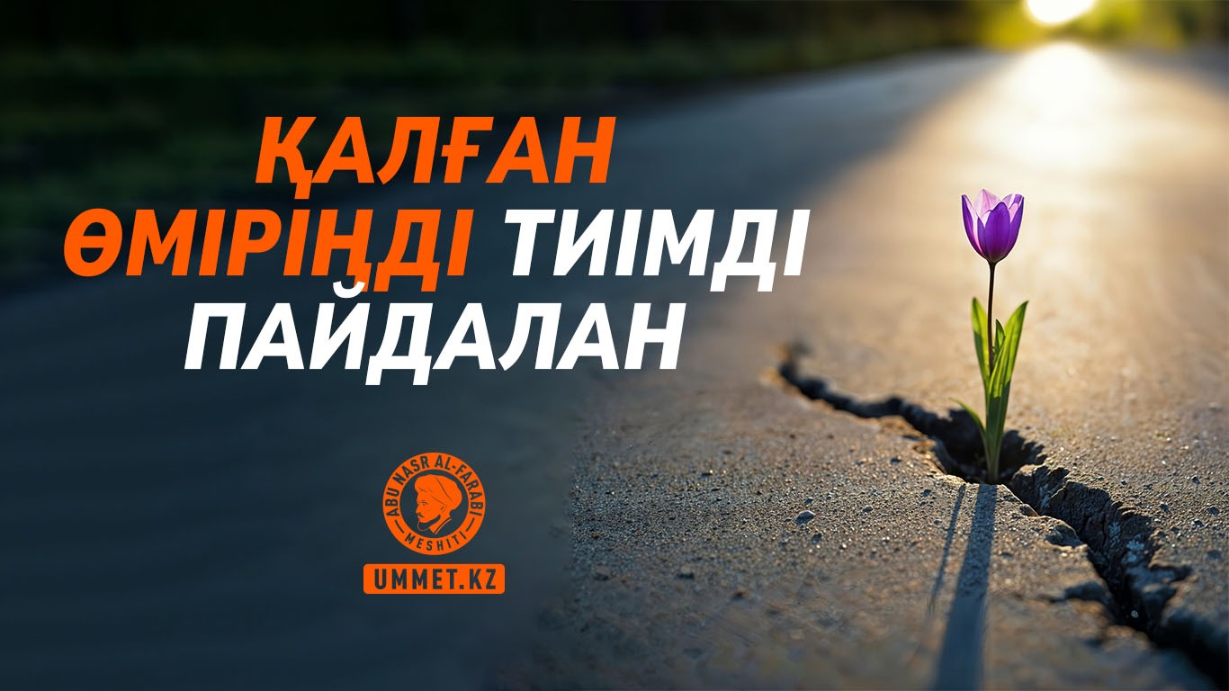 Қалған өміріңді тиімді пайдалан