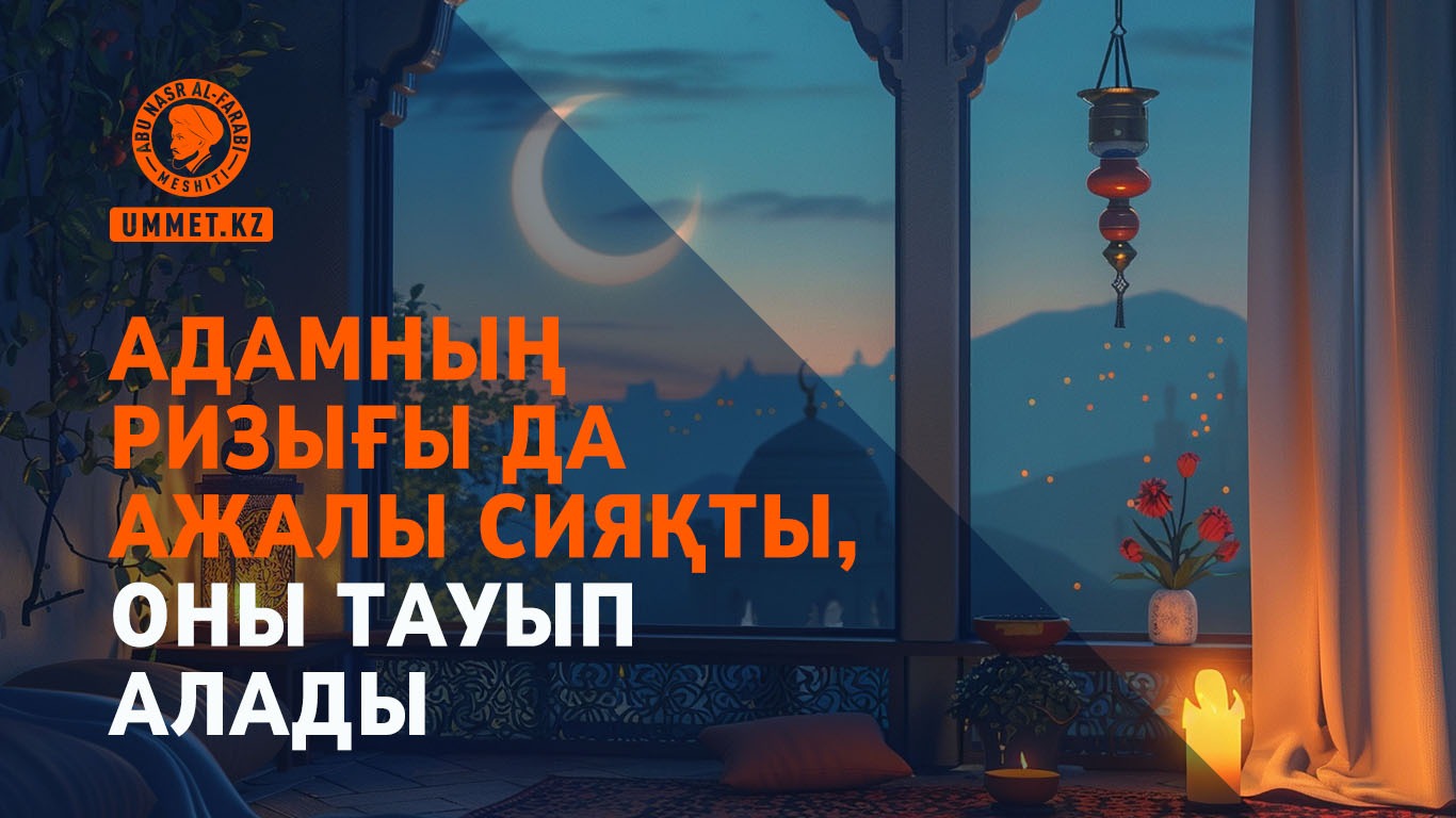 Адамның ризығы да ажалы сияқты, оны тауып алады 
