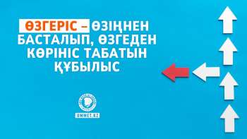 Өзгеріс – өзіңнен басталып, өзгеден көрініс табатын құбылыс
