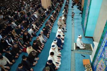 «Әл-Фараби»: Ораза айт намазы оқылып, дұға жасалды (фото)