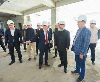 Бас мүфти жаңа оқу ғимаратының құрылысымен танысты
